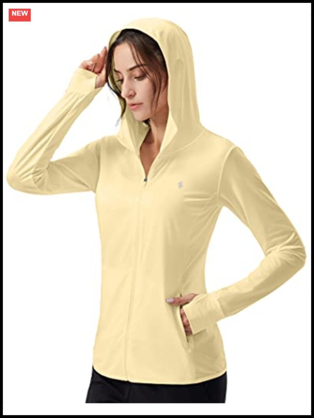 UPF 50+ Sun Protection Hoodie Jacket Lightweight Athletic